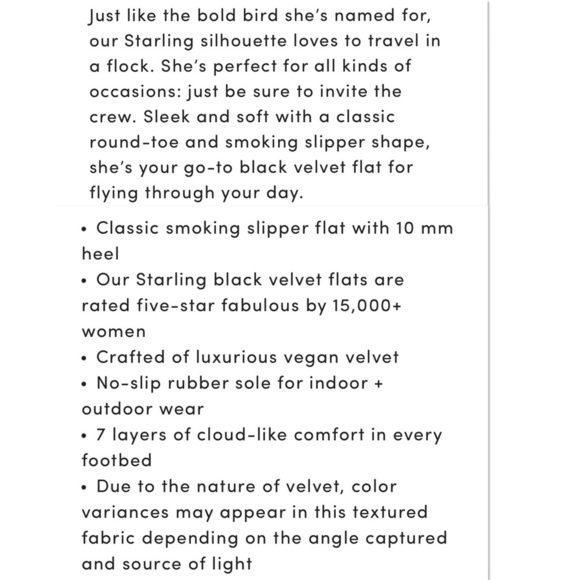 Birdies The Starling black velvet flats shoes - Picture 11 of 11